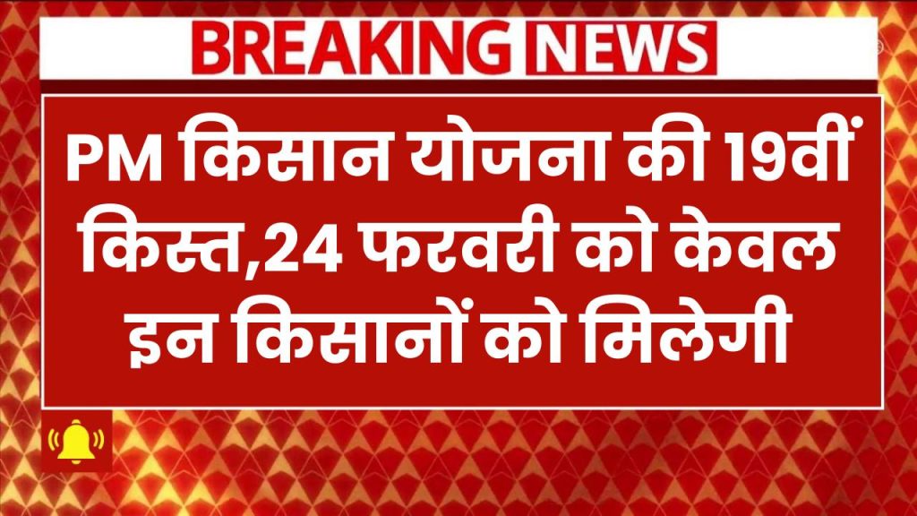 PM किसान योजना की 19वीं किस्त! 24 फरवरी को केवल इन किसानों को मिलेगा लाभ? ऐसे करें चेक